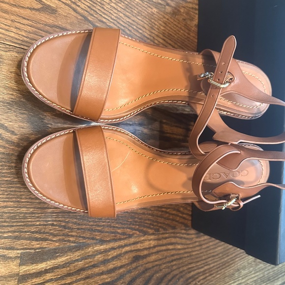 Coach High Espadrille Wedge Sandals - Picture 5 of 7